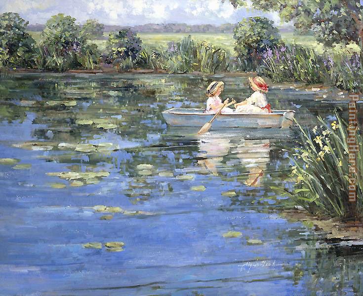 Pond at Riversville Road painting - Sally Swatland Pond at Riversville Road art painting